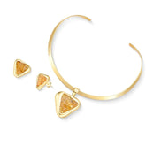CONJUNTO LÚMEN ARO DOURADO DETALHE SOFISTICADO FRAGMENTOS
